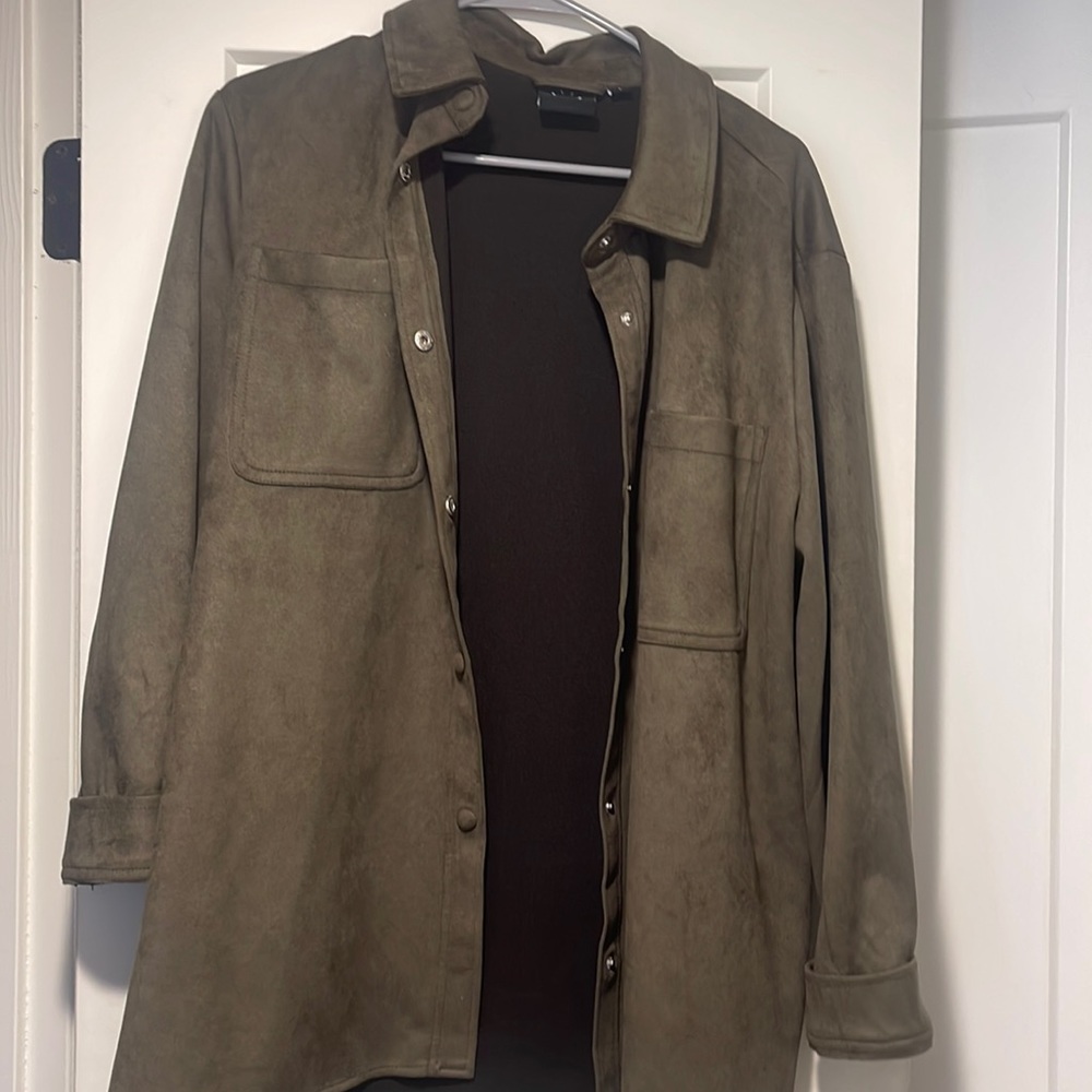Suede shacket